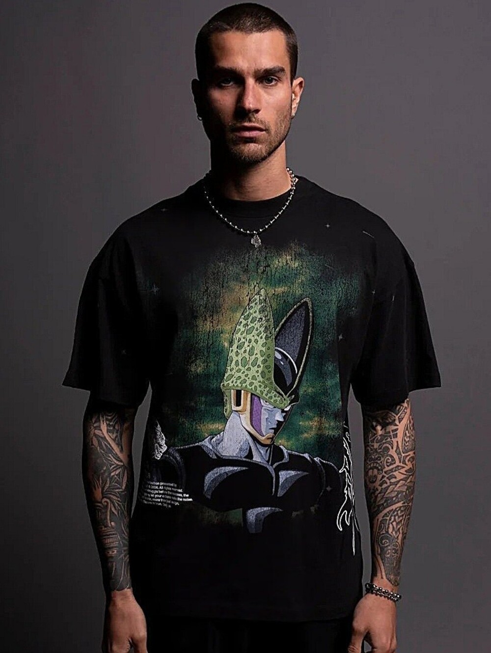 Darc Sport Dragon Ball Z Cell Energy Side By Side Premium Tee • Medium